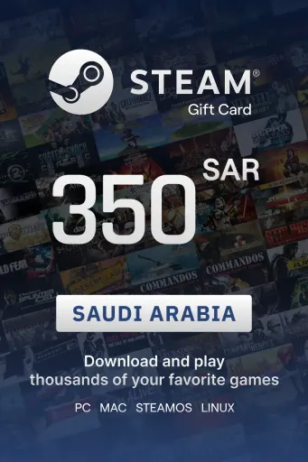 Steam Wallet 350 SAR Gift Card (Saudi Arabia) - Digital Key