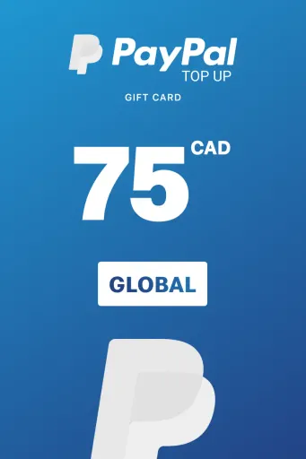 PayPal Instant Top Up 75 CAD Gift Card (Global) - Digital Key