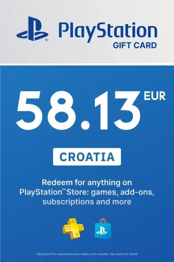 PlayStation Store 58.13 EUR Gift Card (Croatia) - Digital Key