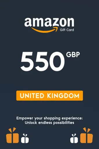Amazon 550 GBP Gift Card (United Kingdom) - Digital Key