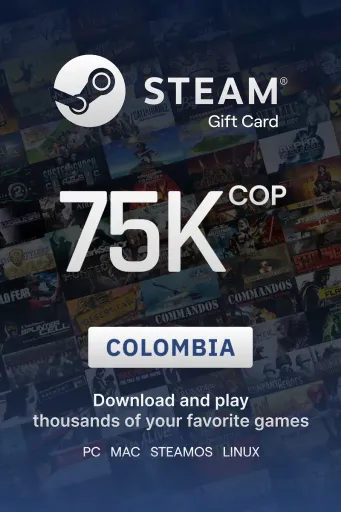 Steam Wallet 75000 COP Gift Card (Colombia) - Digital Key
