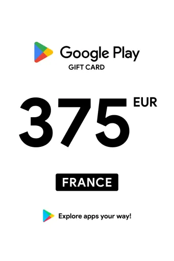 Google Play 375 EUR Gift Card (France) - Digital Key