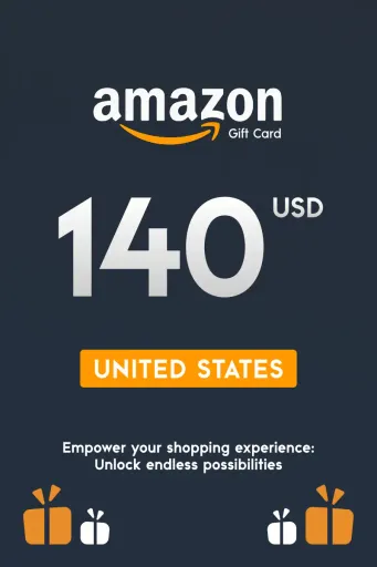 Amazon 140 USD Gift Card (United States) - Digital Key