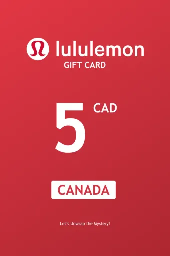 Lululemon 5 CAD Gift Card (Canada) - Digital Key