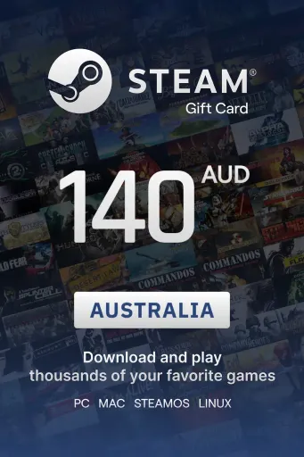 Steam Wallet 140 AUD Gift Card (Australia) - Digital key