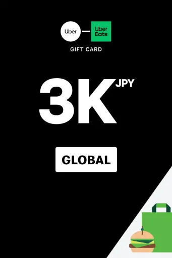 Uber & Uber Eats 3000 JPY Gift Card (Global) - Digital Key