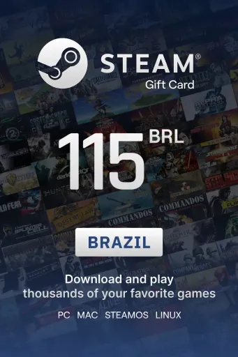 Steam Wallet 115 BRL Gift Card (Brazil) - Digital Key