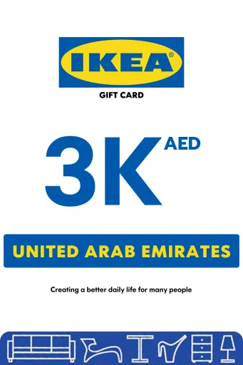 IKEA 3000 AED Gift Card (United Arab Emirates) - Digital Key