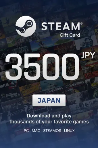 Steam Wallet 3500 JPY Gift Card (Japan) - Digital Key