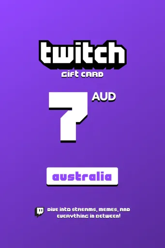 Twitch 7 AUD Gift Card (Australia) - Digital Key