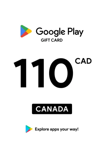 Google Play 110 CAD Gift Card (Canada) - Digital Key