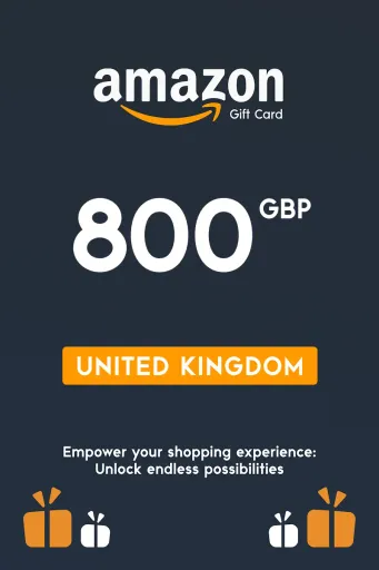 Amazon 800 GBP Gift Card (United Kingdom) - Digital Key
