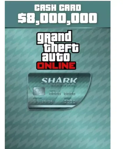 Product Image - Grand Theft Auto Online Megalodon Shark Cash Card $8,000,000 (Europe) (PC) - Rockstar - Digital Key
