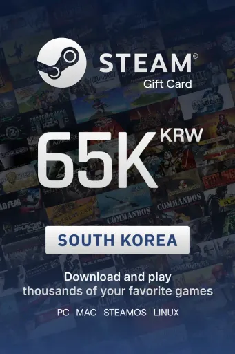 Steam Wallet 65000 KRW Gift Card (South Korea) - Digital Key