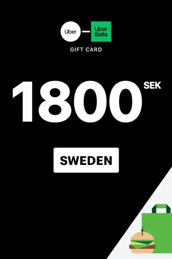 Uber & Uber Eats 1800 SEK Gift Card (Sweden) - Digital Key
