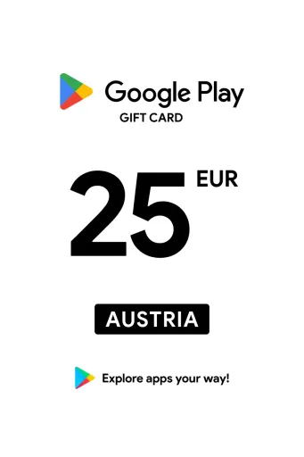 Google Play 25 EUR Gift Card (Austria) - Digital Key