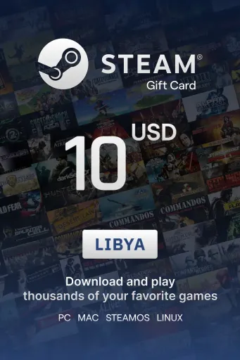 Steam Wallet 10 USD Gift Card (Libya) - Digital Key