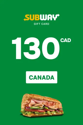 Subway 130 CAD Gift Card (Canada) - Digital Key
