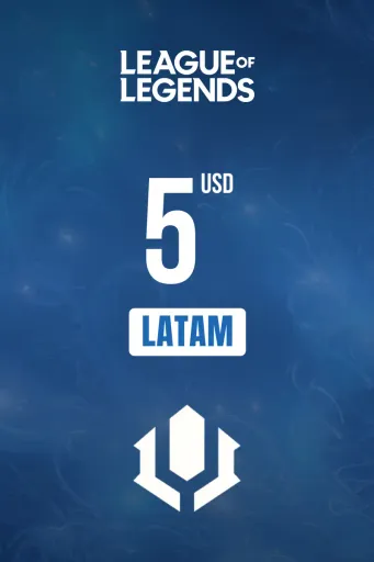 League of Legends 5 USD Gift Card (LATAM) - Digital Key