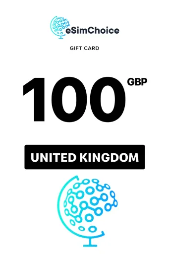 eSimChoice 100 GBP Gift Card (United Kingdom) - Digital Key