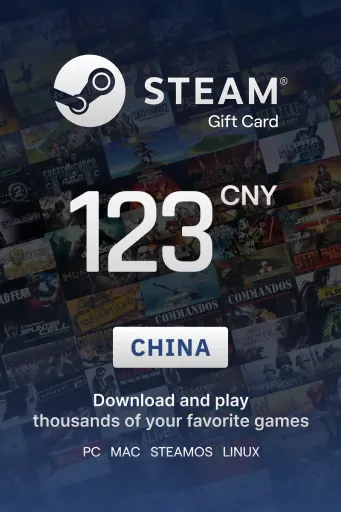 Steam Wallet 123 CNY Gift Card (China) - Digital Key