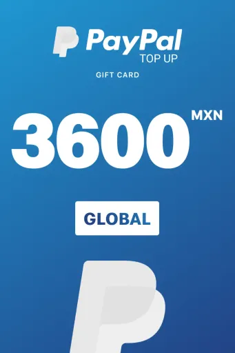 PayPal Instant Top Up 3600 MXN Gift Card (Global) - Digital Key