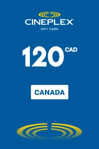Cineplex 120 CAD Gift Card (Canada) - Digital Key