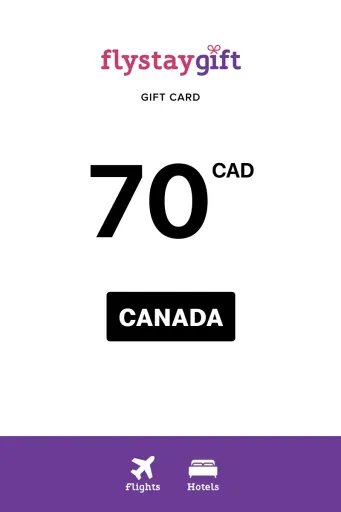 Flystay Gift 70 CAD Gift Card (Canada) - Digital Key