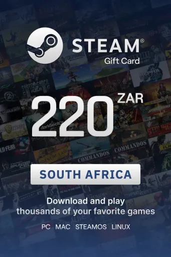 Steam Wallet 220 ZAR Gift Card (South Africa) - Digital Key