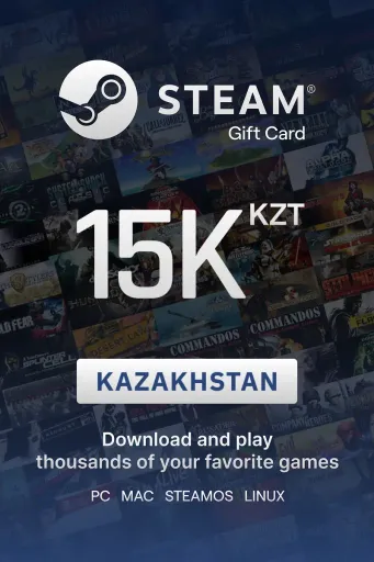 Steam Wallet 15000 KZT Gift Card (Kazakhstan) - Digital Key