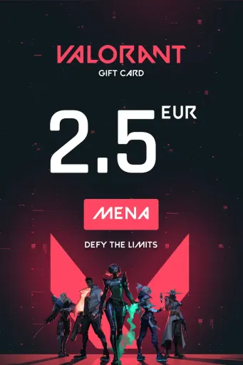 Valorant 2.5 EUR Gift Card (MENA) - Digital Key