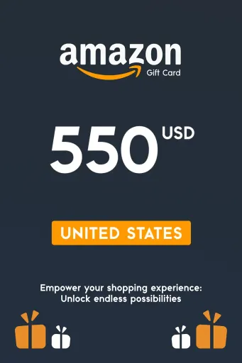 Amazon 550 USD Gift Card (United States) - Digital Key