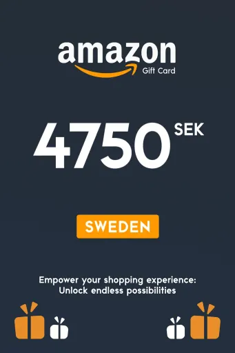 Amazon 4750 SEK Gift Card (Sweden) - Digital Key