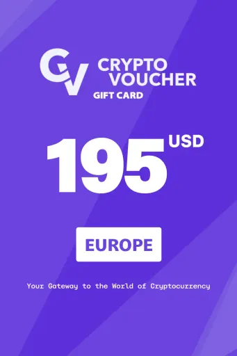 Crypto Voucher 195 USD Gift Card (Europe) - Digital Key