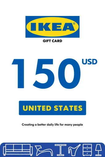 IKEA 150 USD Gift Card (United States) - Digital Key