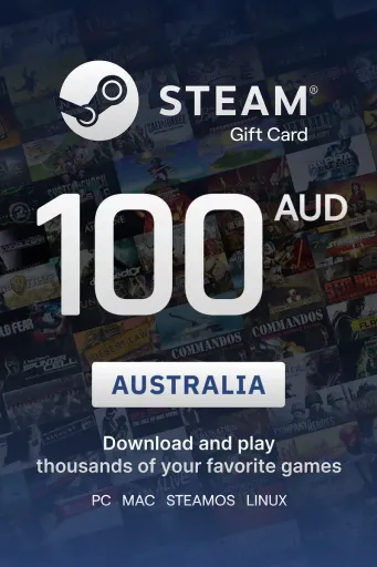 Steam Wallet 100 AUD Gift Card (Australia) - Digital Key