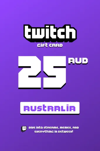 Twitch 25 AUD Gift Card (Australia) - Digital Key