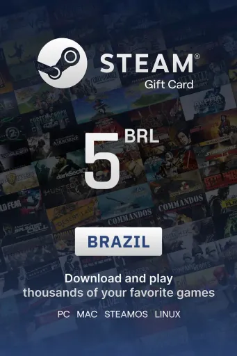Steam Wallet 5 BRL Gift Card (Brazil) - Digital key