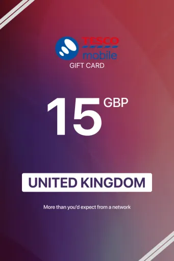 Tesco Mobile 15 GBP Gift Card (United Kingdom) - Digital Key