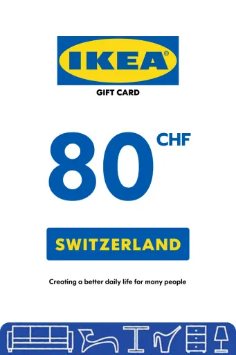 IKEA 80 CHF Gift Card (Switzerland) - Digital Key