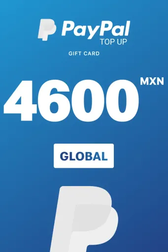 PayPal Instant Top Up 4600 MXN Gift Card (Global) - Digital Key