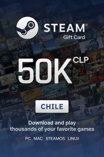 Steam Wallet 50000 CLP Gift Card (Chile) - Digital Key