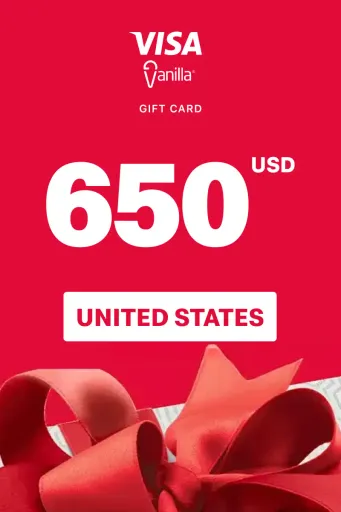 Vanilla Visa 650 USD Gift Card (United States) - Digital Key