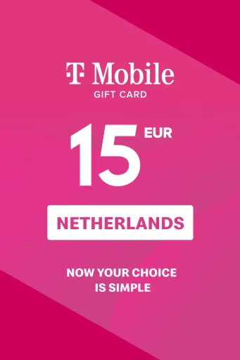 T-Mobile 15 EUR Gift Card (Netherlands) - Digital Key