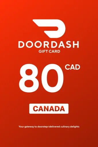 DoorDash 80 CAD Gift Card (Canada) - Digital Key