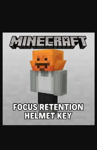Product Image - Minecraft Java & Bedrock Edition - Focus Retention Helmet DLC (Global) (PC / Xbox One / Xbox Series X|S) - Xbox Live - Digital Key