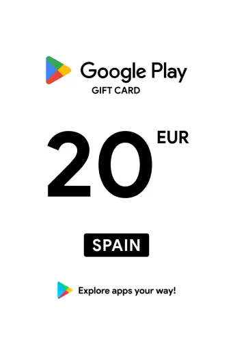 Google Play 20 EUR Gift Card (Spain) - Digital Key