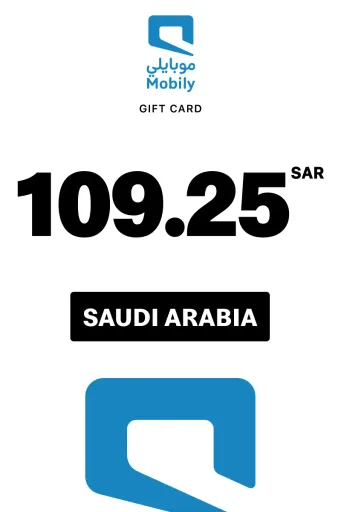 Mobily Card 109.25 SAR Gift Card (Saudi Arabia) - Digital Key