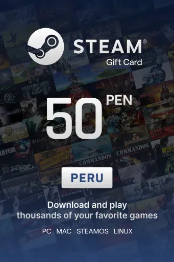 Steam Wallet 50 PEN Gift Card (Peru) - Digital Key