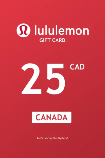 Lululemon 25 CAD Gift Card (Canada) - Digital Key